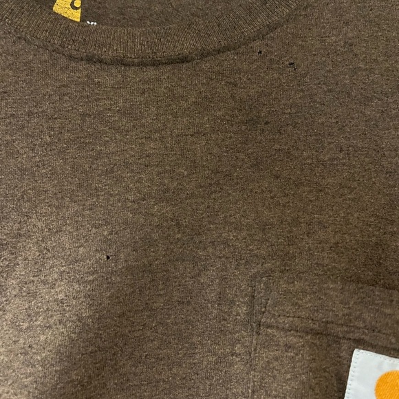 Carhartt Relaxed Fit Brown Short Sleeve Tee Mens XL - Picture 5 of 6